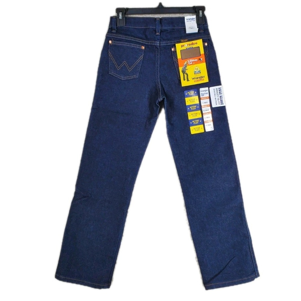 Wrangler Blue Jeans Cowboy Cut Boys Junior Youth 11 Reg ProRodeo Competition NWT
